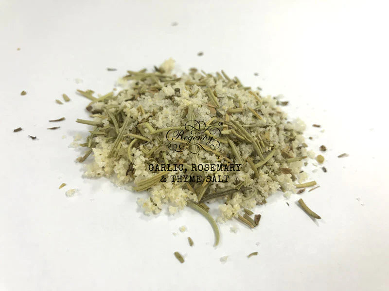 無鹽大蒜迷迭香和百里香樣品
