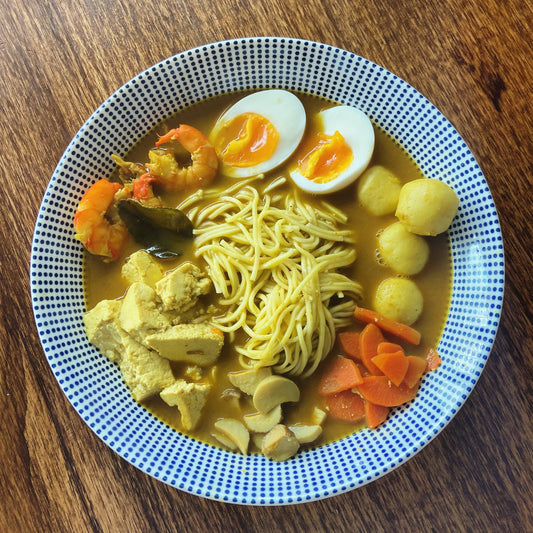 Shrimp Laksa Soup Noodle 馬來亞叻沙湯麵