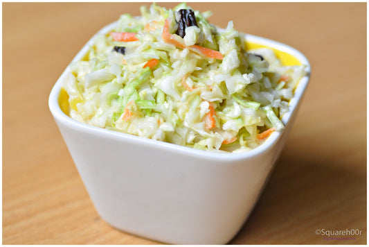 Recipe: Coleslaw with celery seed yoghurt