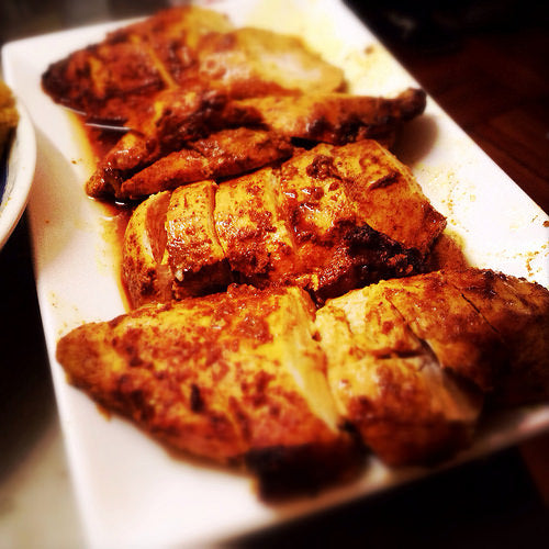 Spicy Indian Baked Chicken Masaledar Murghi