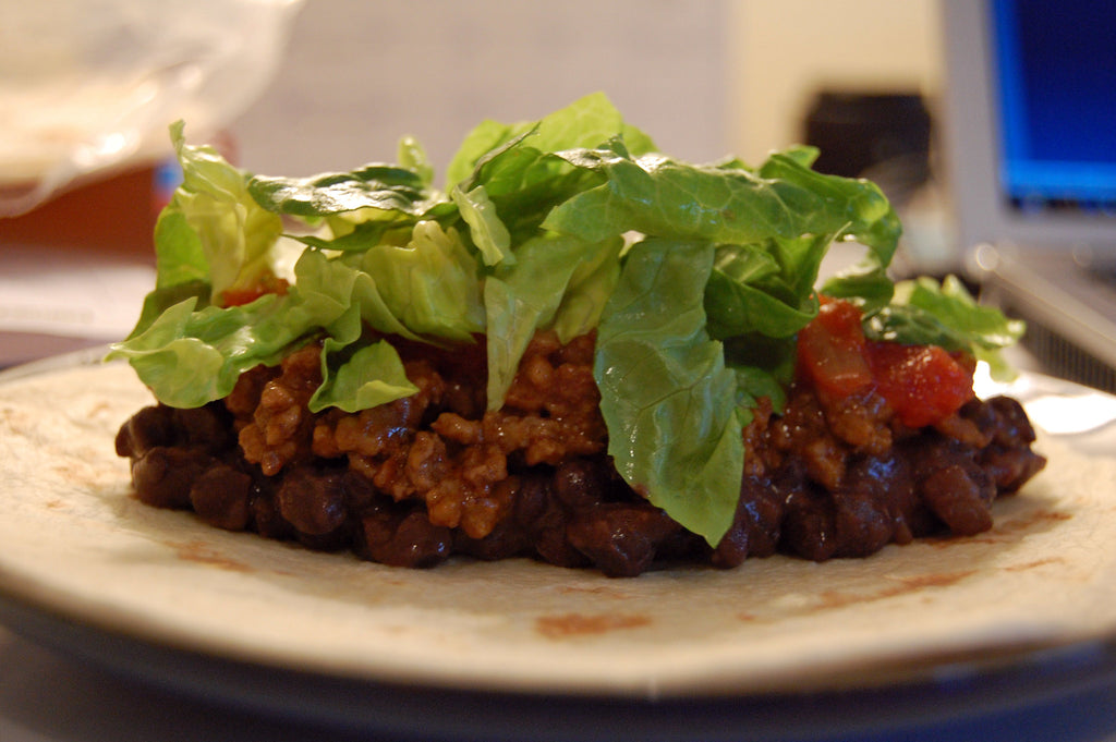 We’re going mexican: Beef and Bean Burrito