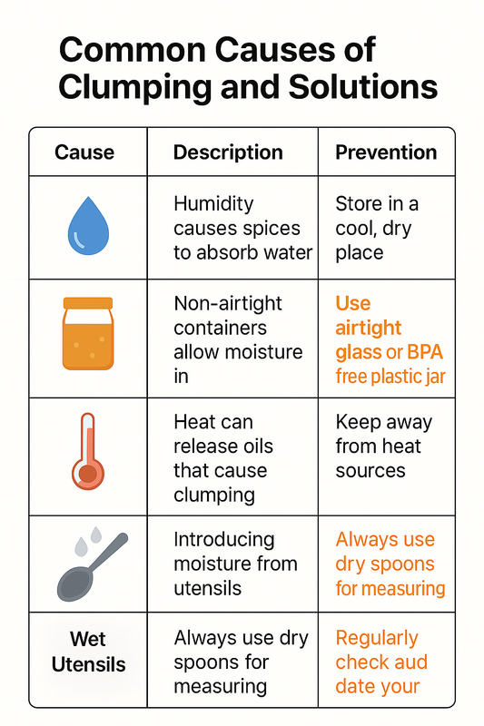 How to Avoid Spices from Clumping 如何避免香料結塊