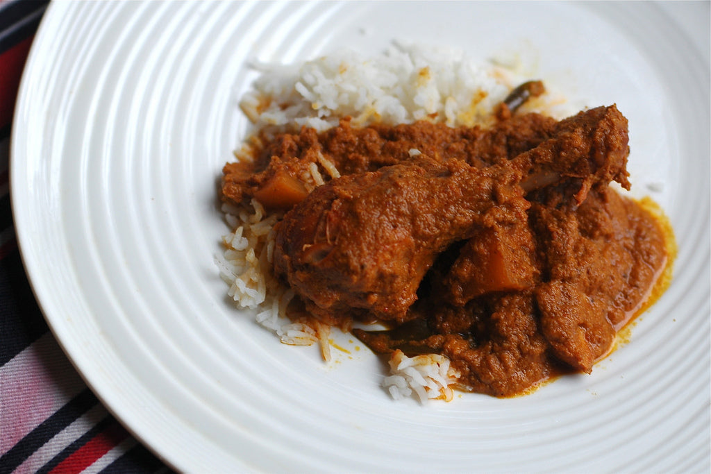Chicken Xacuti from Goa – not your traditional Indian food.