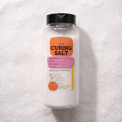 Curing Salt Regency packaging on bed of curing salt powder
