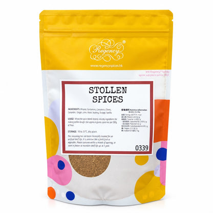 Stollen Spices in a Regency Spices refill pouch